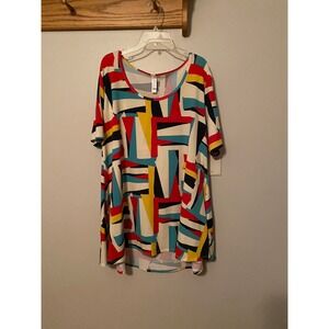 Lularoe PerfectT multicolor Size Medium EUC